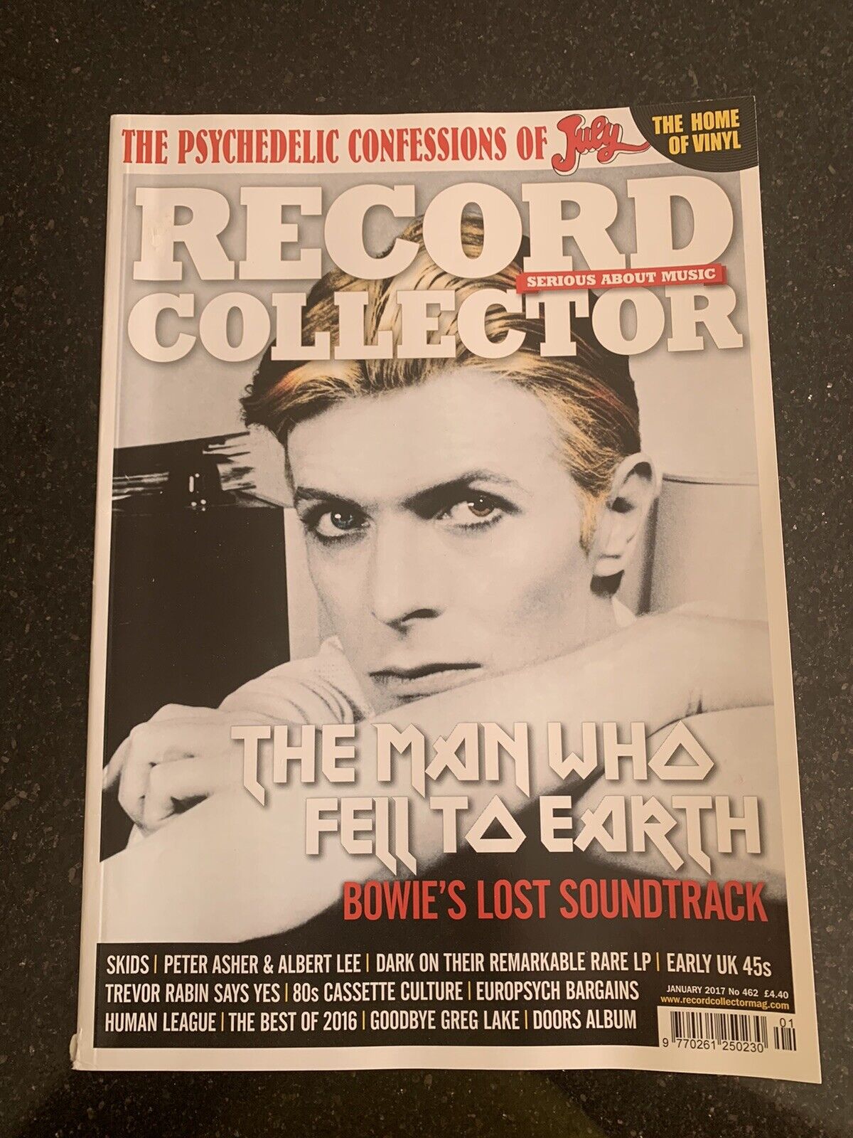RECORD COLLECTOR MAGAZINE ~ January 2017 - ISSUE: 462 - David Bowie
