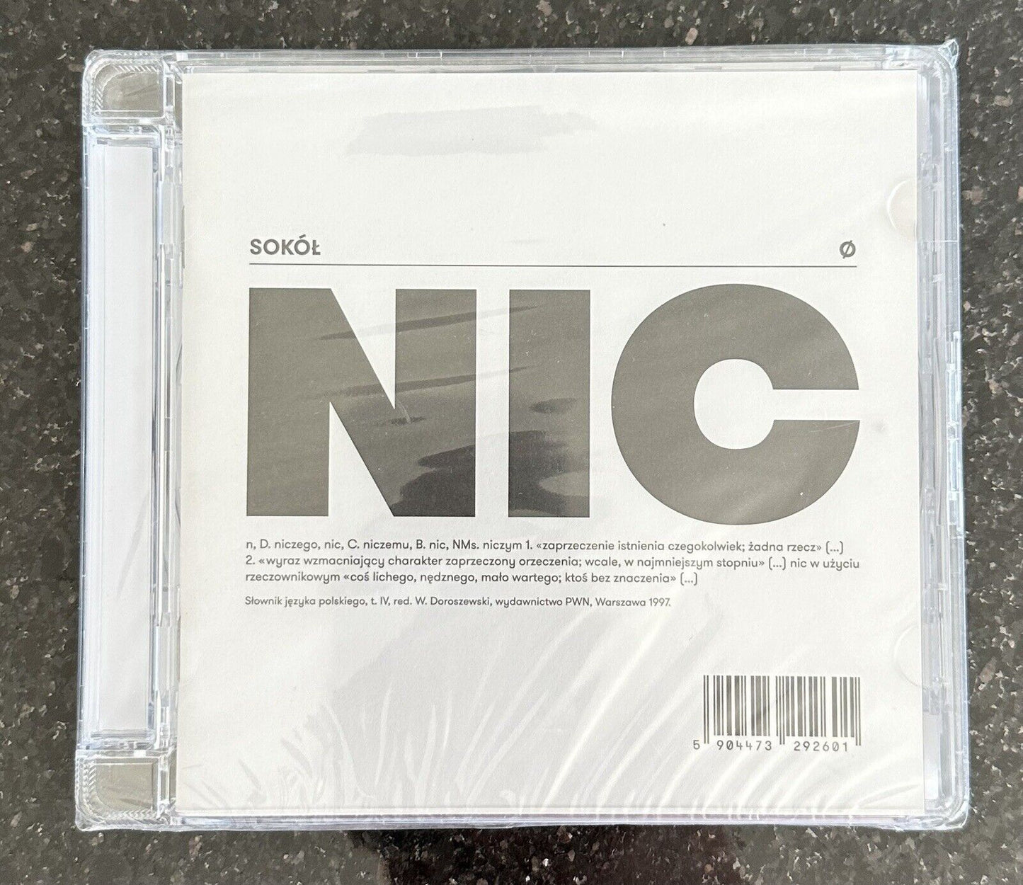 Sokol - Nic |CD |Polski Hip Hop |Polish Hip Hop Zip Sklad | PROSTO