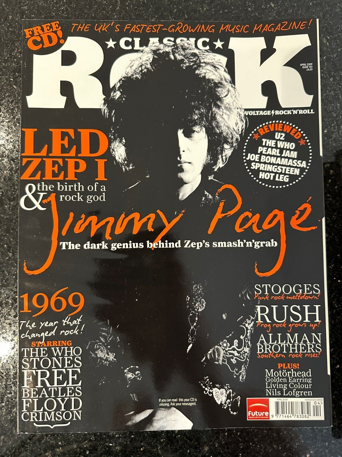 Classic Rock Magazine Issue 130 - April 2009 Led Zeppelin