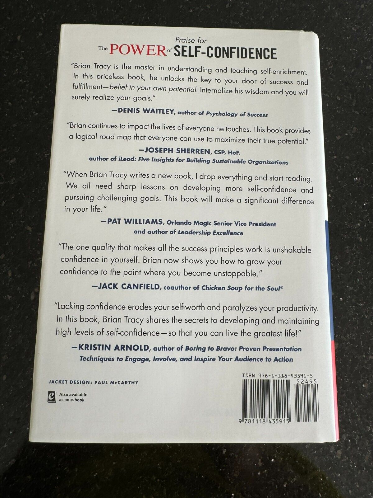 Brian Tracy - The Power of Self-Confidence - 9781118435915 New Book