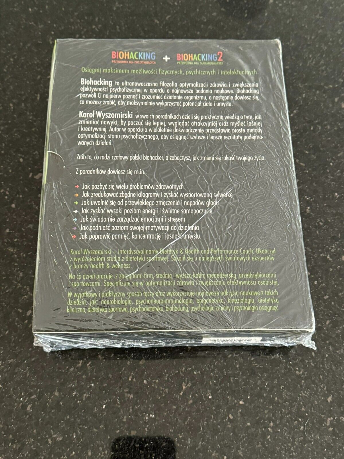 Pakiet Biohacking 1 & 2 KAROL WYSZOMIRSKI Polish Book
