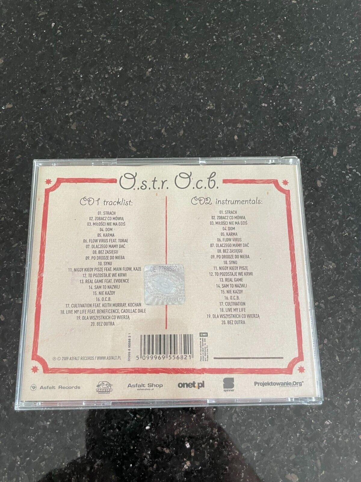 O.S.T.R. - O.C.B. 2CD 2009 Spec.Edition CD POLISH HIP HOP POLSKI RAP