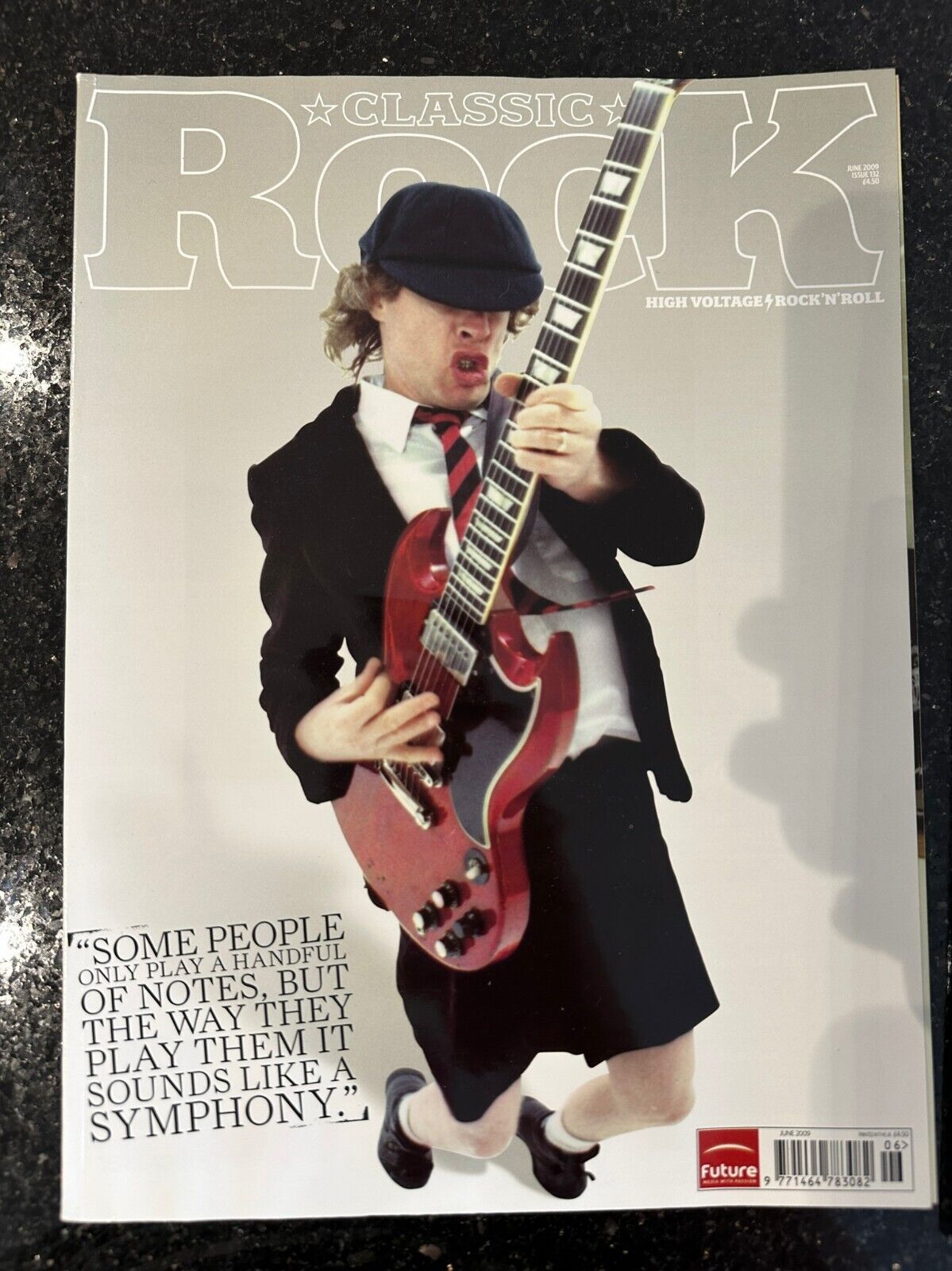 Classic Rock Magazine Issue 132 - June 2009 Angus Young AC/DC