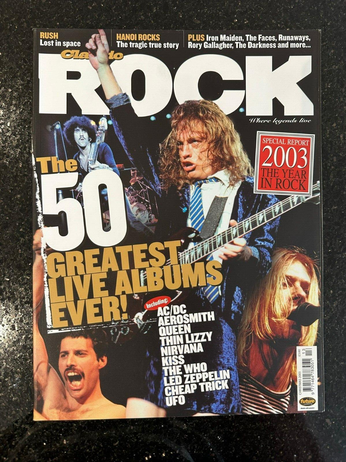 Classic Rock Magazine Issue 61 - Christmas 2003 Angus Young