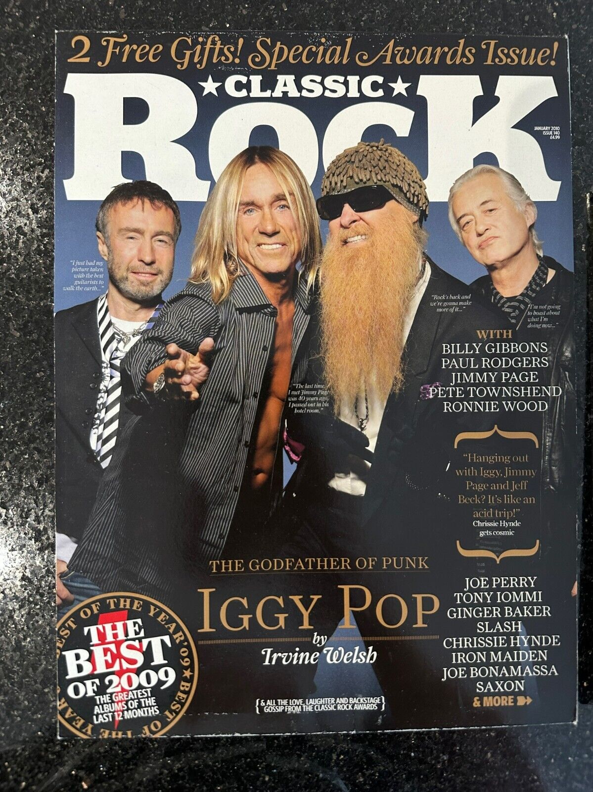 Classic Rock Magazine Issue 140 - January 2010 Iggy Pop
