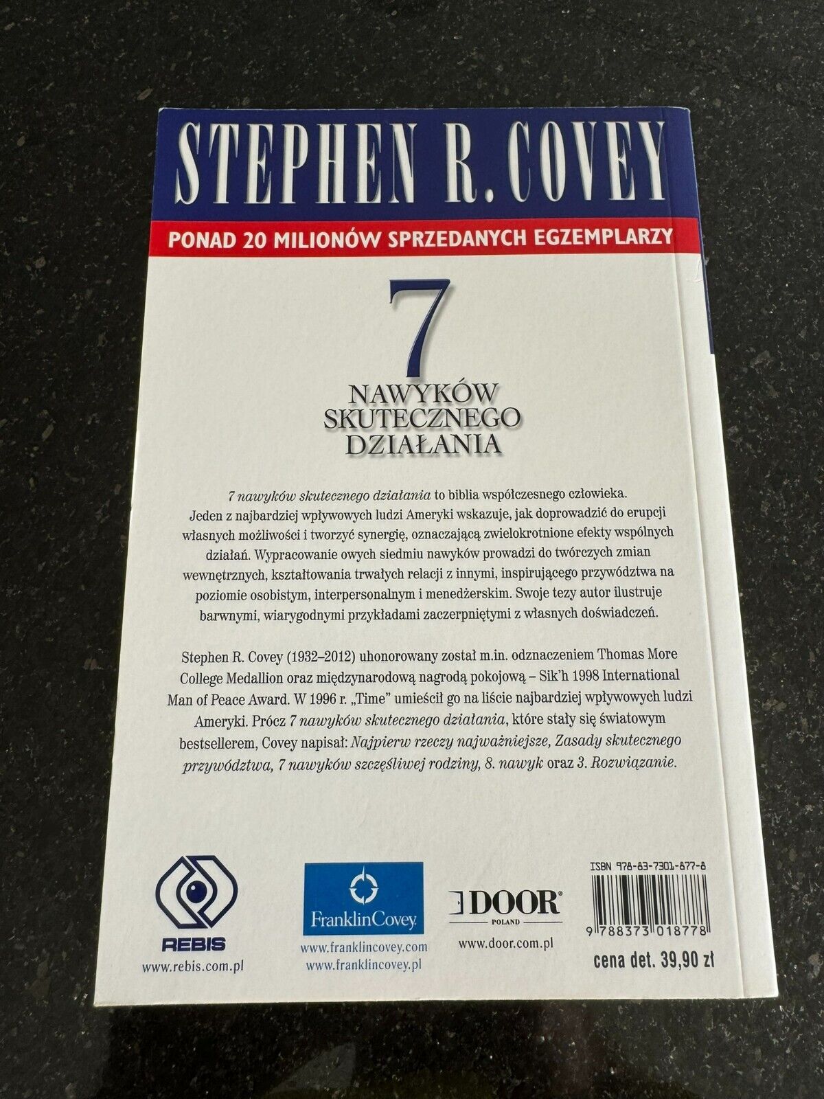 Stephen Covey - 7 nawyków skutecznego działania motywacja rozwój nawykow UK Post