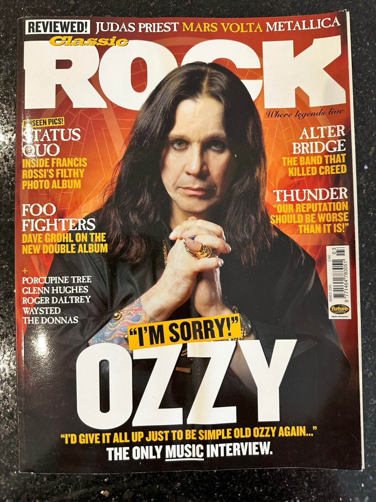 Classic Rock Magazine Issue 77 - March 2005 Ozzy Osbourne