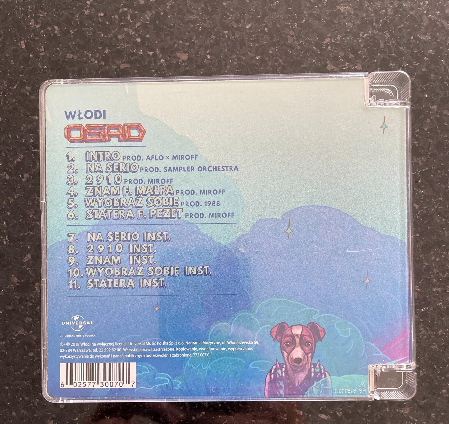 Wlodi- Osad CD NEW Polish Hip Hop Molesta Unikat Polski Hip Hop RARE