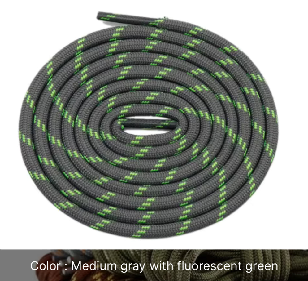 Shoe/Boot Laces round 4mm Strong for Hiking/Work/Casual