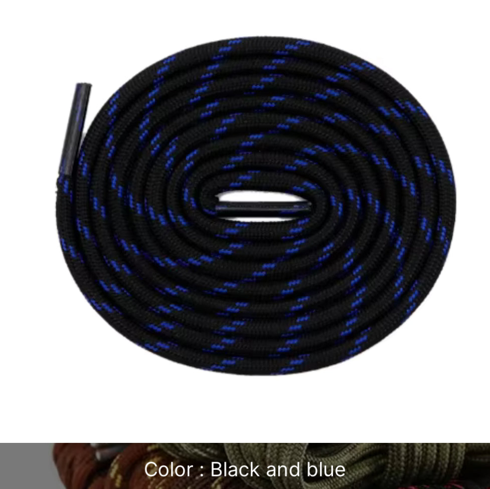 Shoe/Boot Laces round 4mm Strong for Hiking/Work/Casual