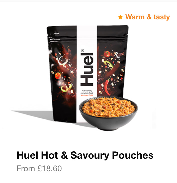 HUEL Hot & Tasty Pouches - Pasta Bolognese BNIB