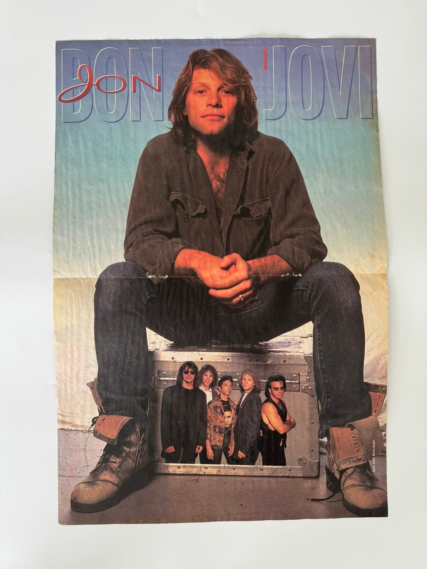 Jon Bon Jovi Medium Sized Old School Poster - RARE