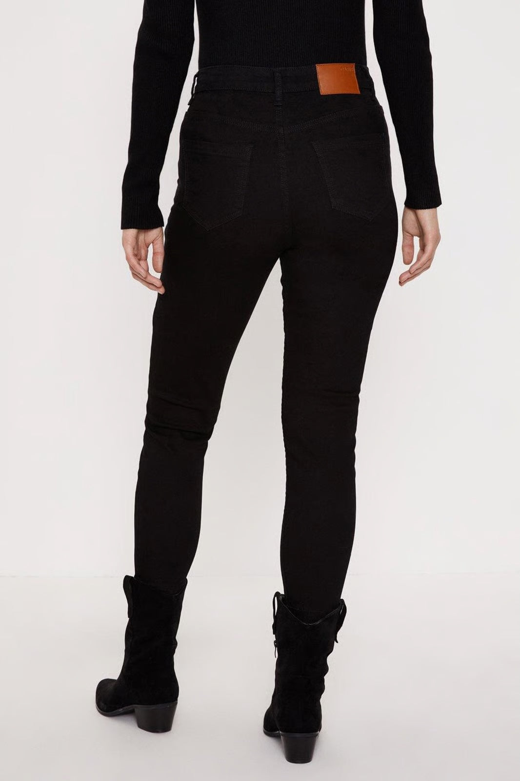 Oasis Lily High Rise Skinny Jean Black - Size 14