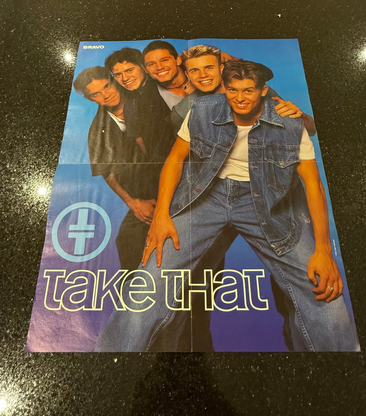 TAKE THAT Large Sized Old School Poster - RARE