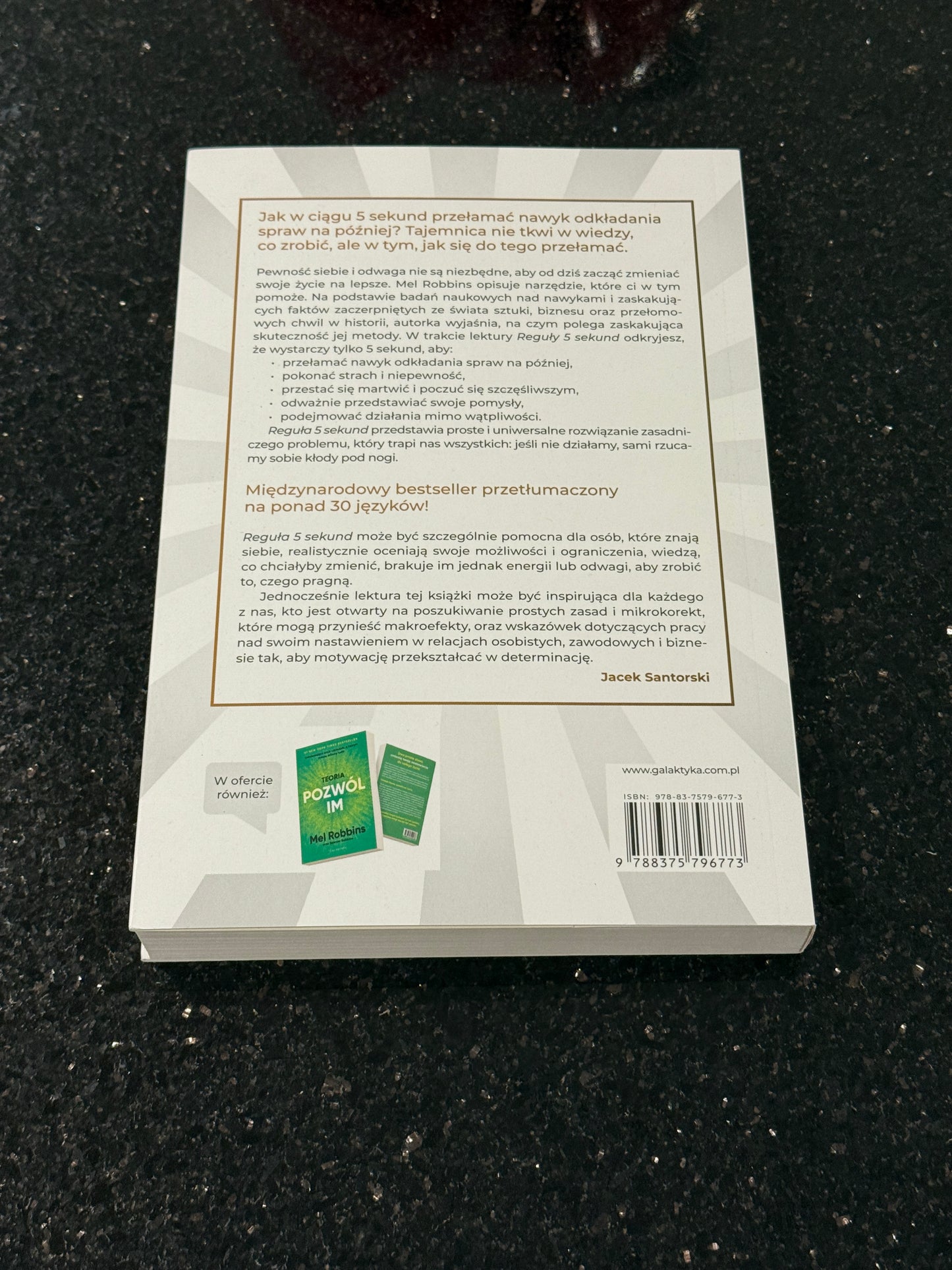 Polish 🇵🇱 Book - Mel Robins - Reguła (Regula) 5 Sekund