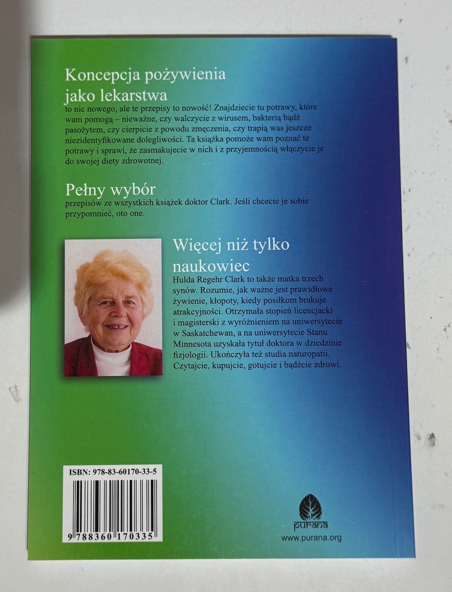 Polish 🇵🇱 Book - Hulda Regher Clark - Kuracja Zycia. Przepisy i porady zdrowotne dr. Clark