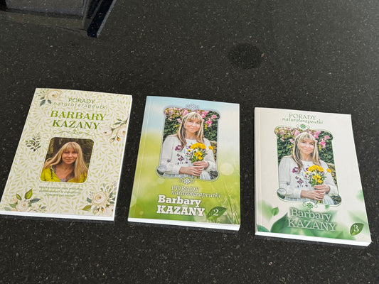 PORADY NATUROTERAPEUTKI Barbara Kazana Cz.1 Cz.2 Cz.3 Set Polish Book UK Post