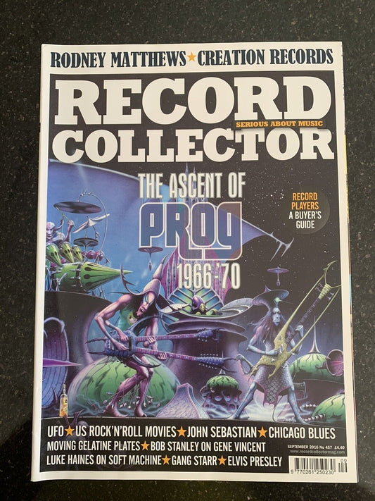 RECORD COLLECTOR MAGAZINE ~ September 2016 ISSUE: 457