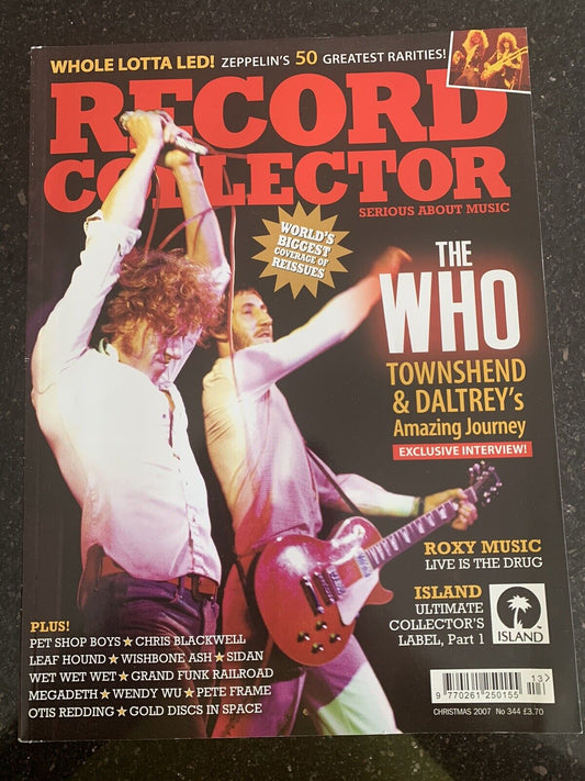 RECORD COLLECTOR MAGAZINE ~ Christmas  2007 - ISSUE: 344
