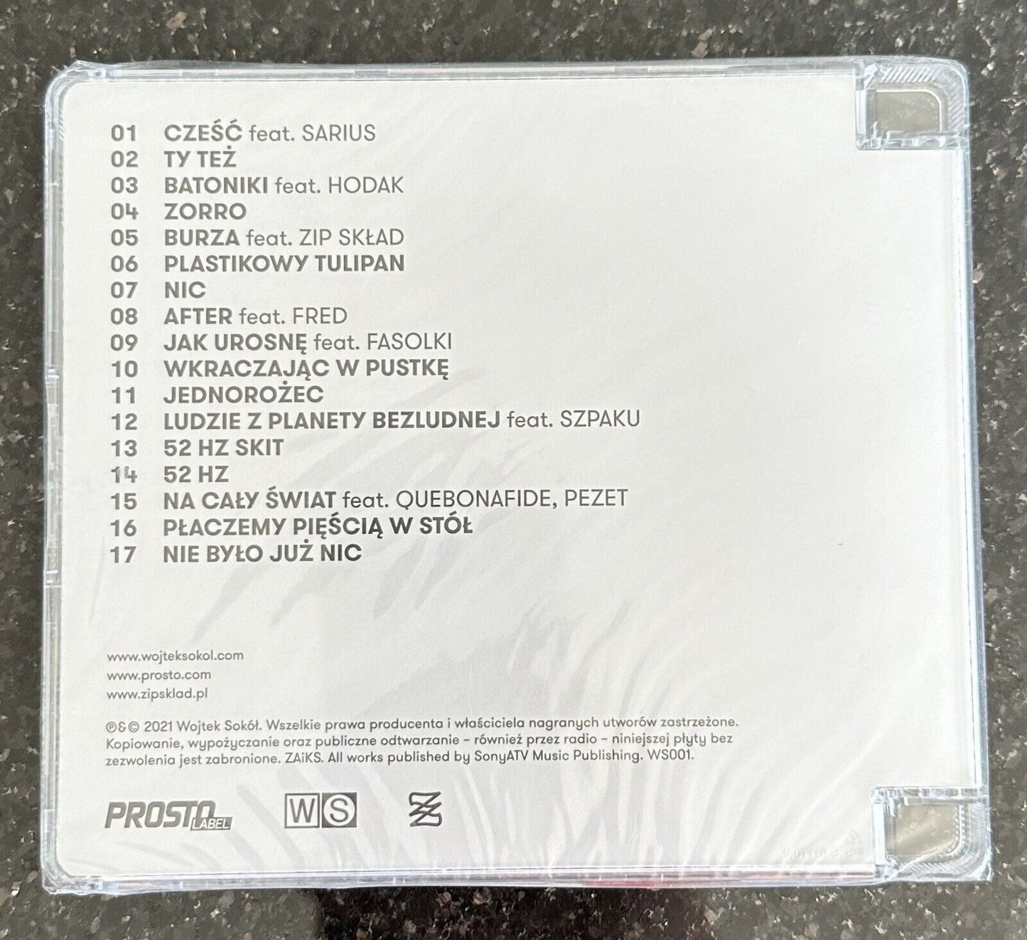 Sokol - Nic |CD |Polski Hip Hop |Polish Hip Hop Zip Sklad | PROSTO