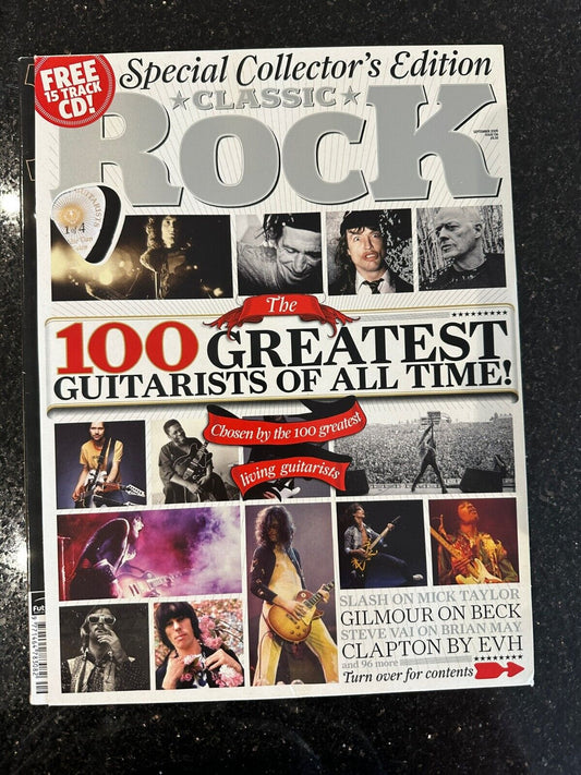 Classic Rock Magazine Issue 136 - September 2009 - 100 Greatest Guitarists Rare