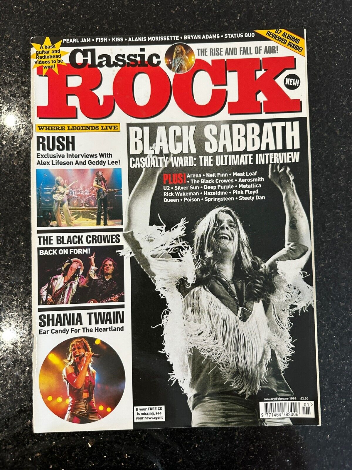 Classic Rock Magazine Issue 2 - Jan/Feb 1999 - Black Sabbath Rush Rare