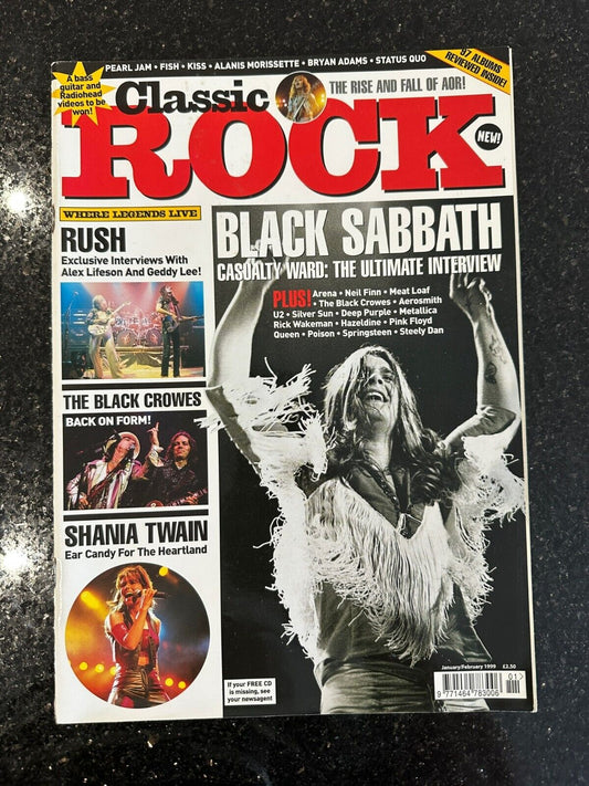 Classic Rock Magazine Issue 2 - Jan/Feb 1999 - Black Sabbath Rush Rare