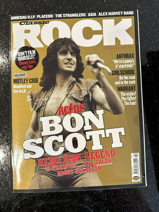 Classic Rock Magazine Issue 76 - February 2005 BON SCOTT GIRLSCHOOL STRANGLERS