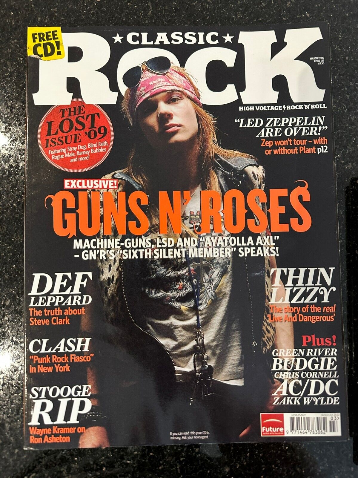 Classic Rock Magazine Issue 129 - March 2009 Gn'R