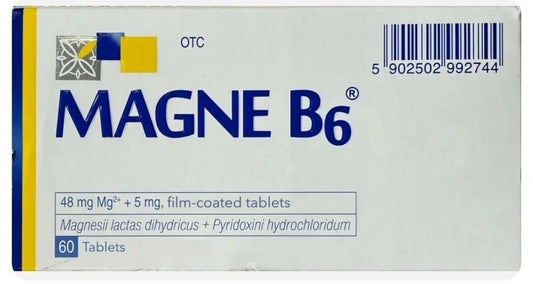 MAGNE B6 Magnesium + Vitamin B6 60 Tablets SANOFI Short Date 03/2024
