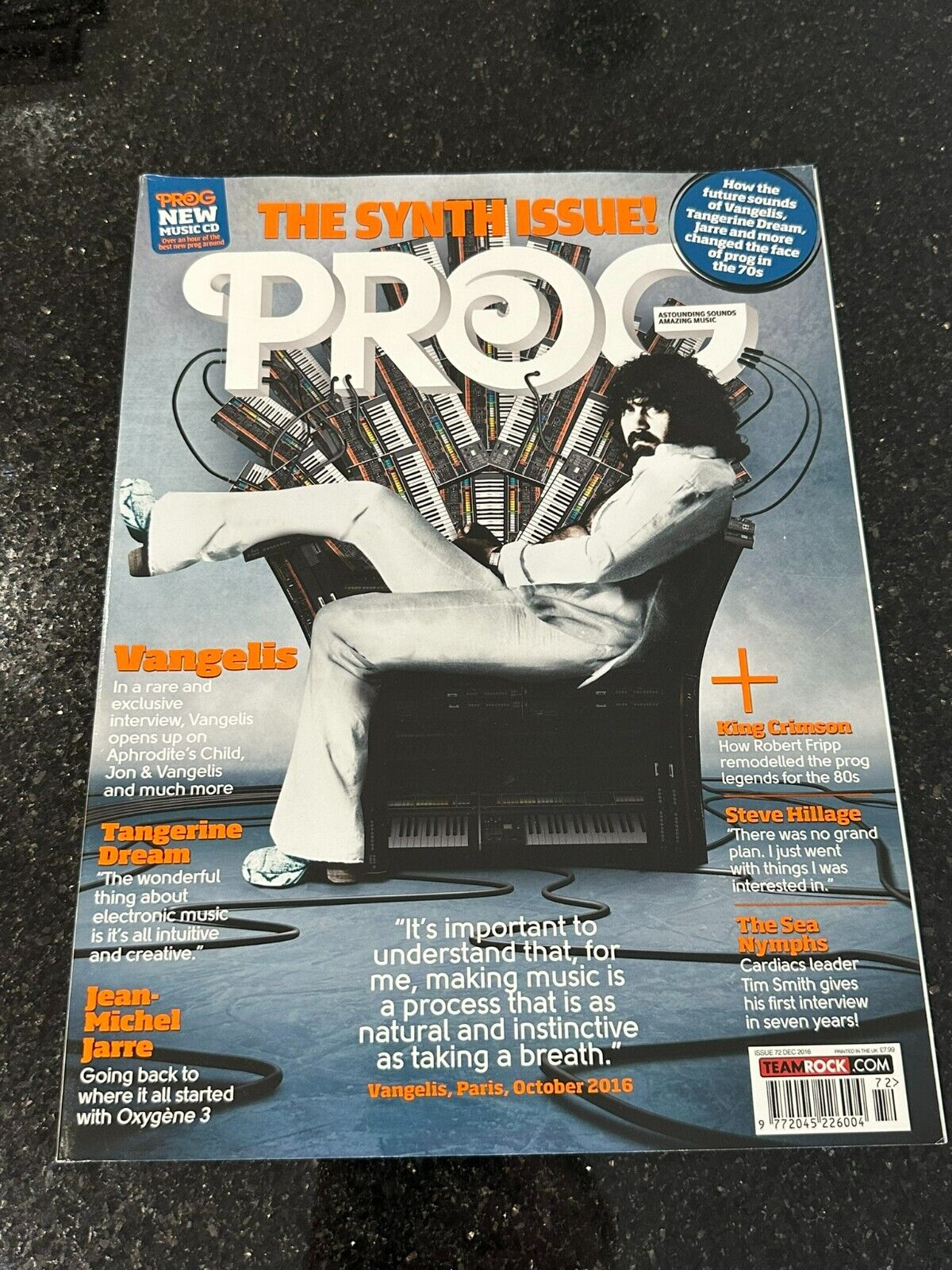 Classic Rock Presents Prog Rock Magazine - Issue 72 December 2016 No CD