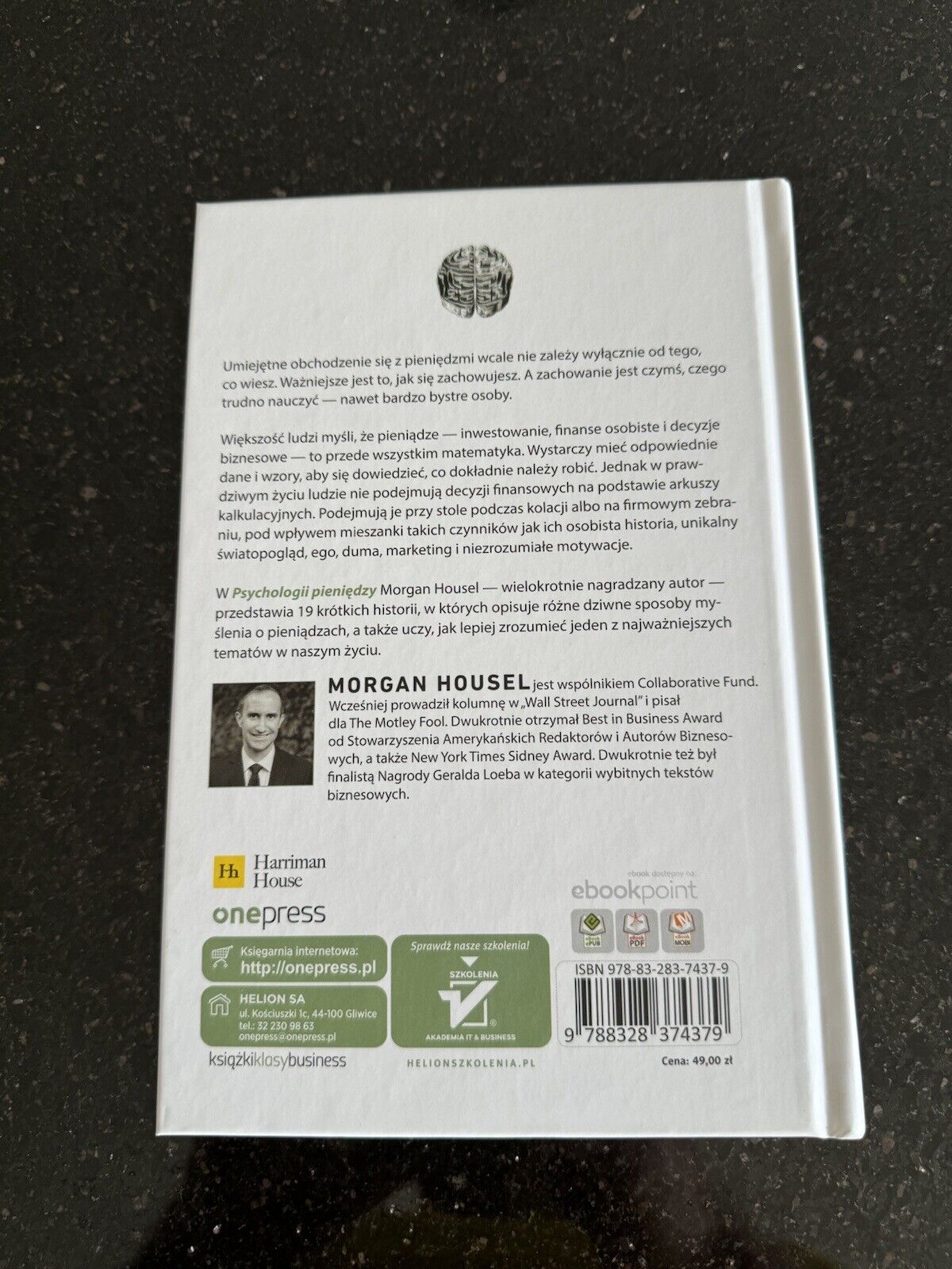New PSYCHOLOGIA PIENIĘDZY Morgan Housel  BIZNES Polish Book 🇬🇧 UK Postage