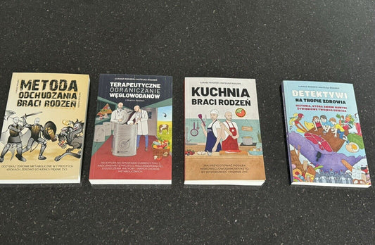 Bracia Rodzen - Metoda odchudzania  Polish Book Pakiet 4 książek NEXT Day Deliv