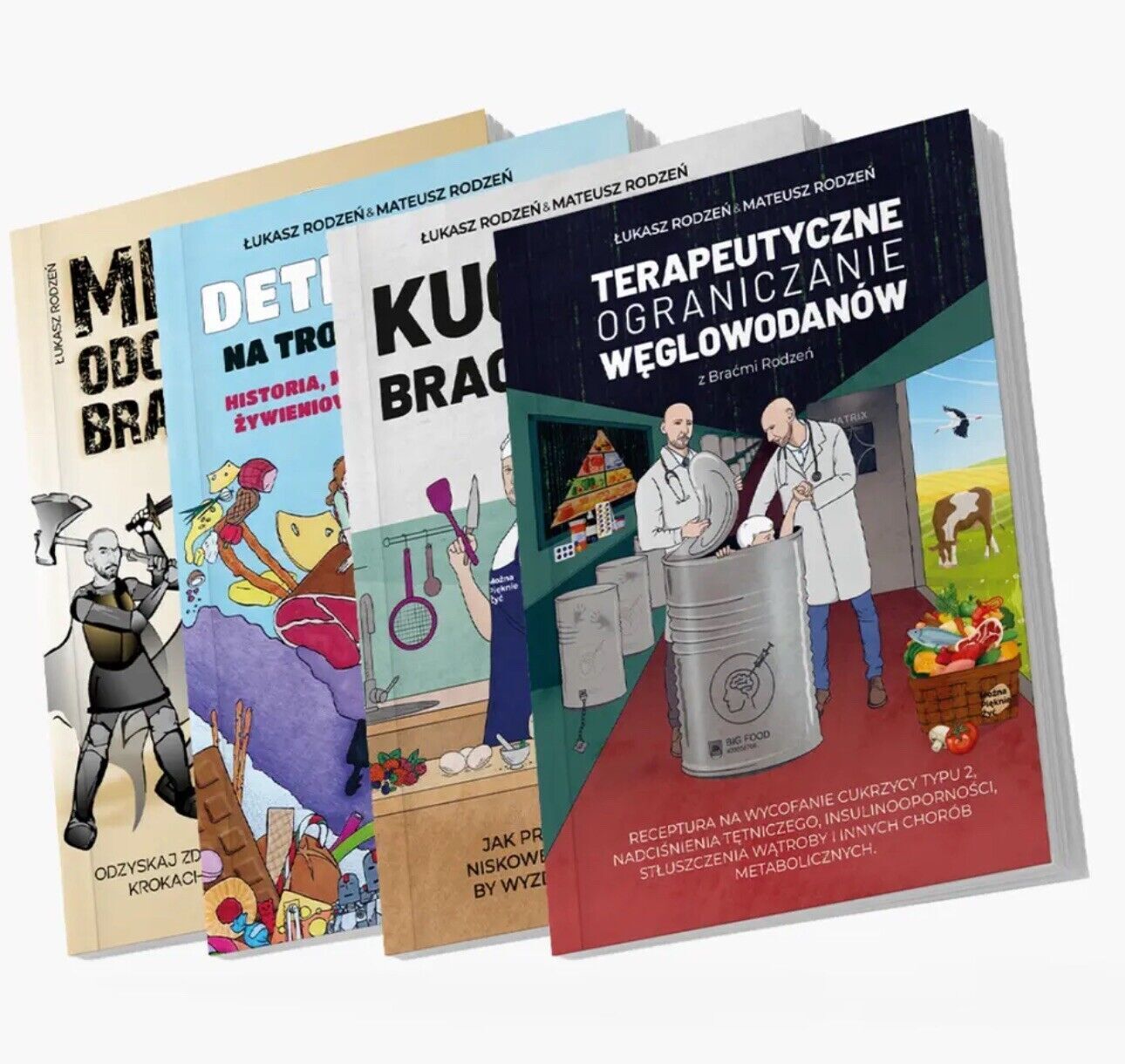 Bracia Rodzen - Metoda odchudzania  Polish Book Pakiet 4 książek NEXT Day Deliv