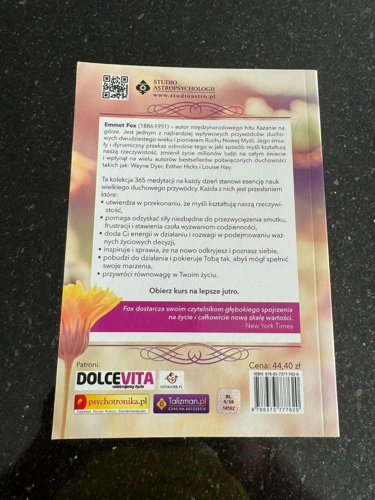 Emmet Fox Potega Pozytywnego Myslenia Polish Book