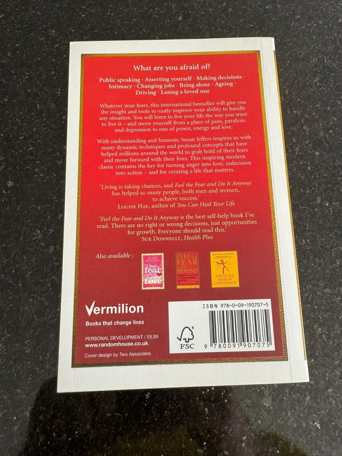 Feel The Fear And Do It Anyway: How to Turn Your by Jeffers, Susan Paperback NEW