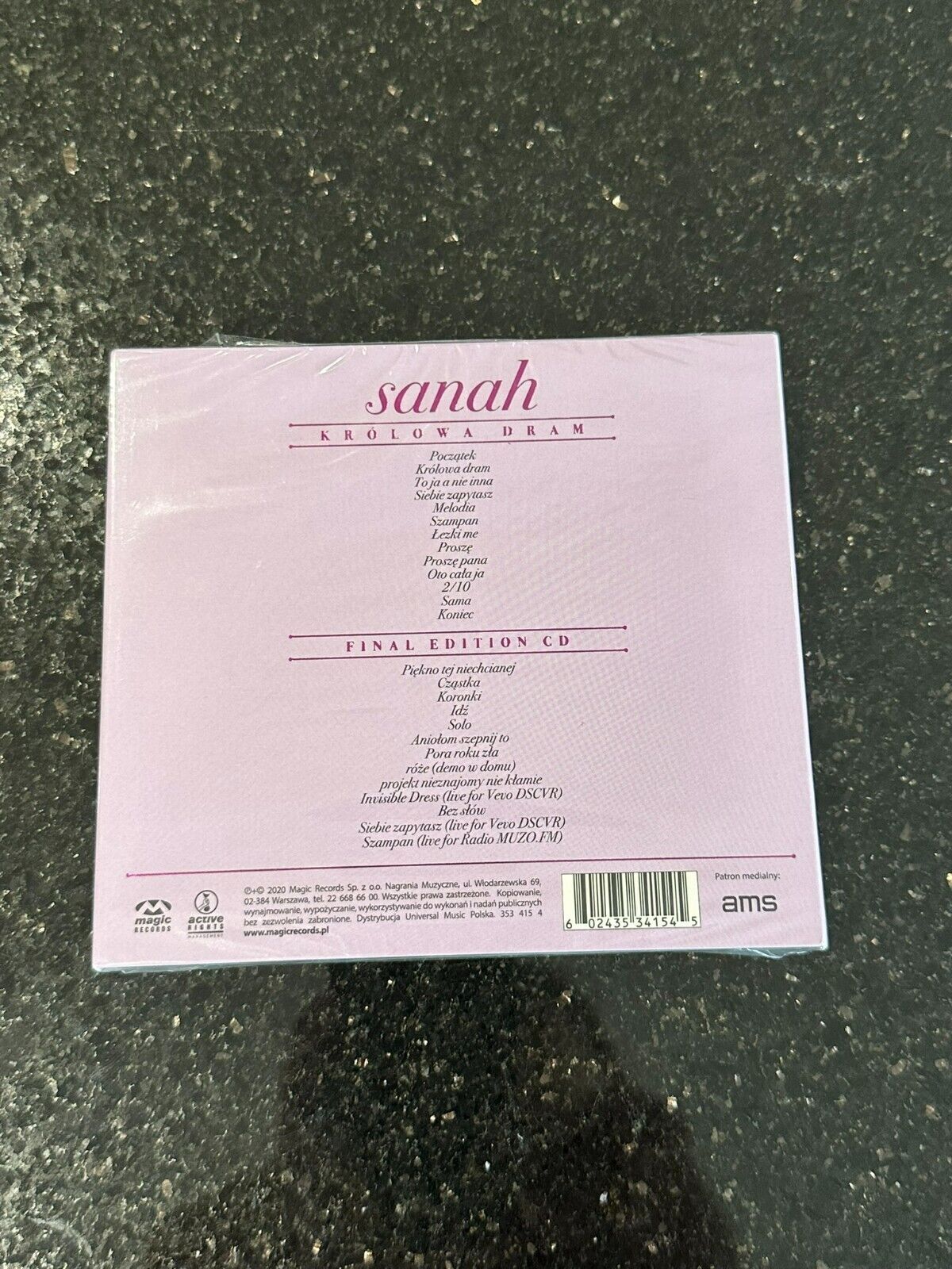 Sanah - Krolowa dram - Wysyłka z UK - Muzyka PL CD Polish Music CD Final Edition