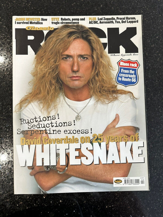 Classic Rock Magazine Issue 52 - April 2003 - Whitesnake Styx Def Leppard