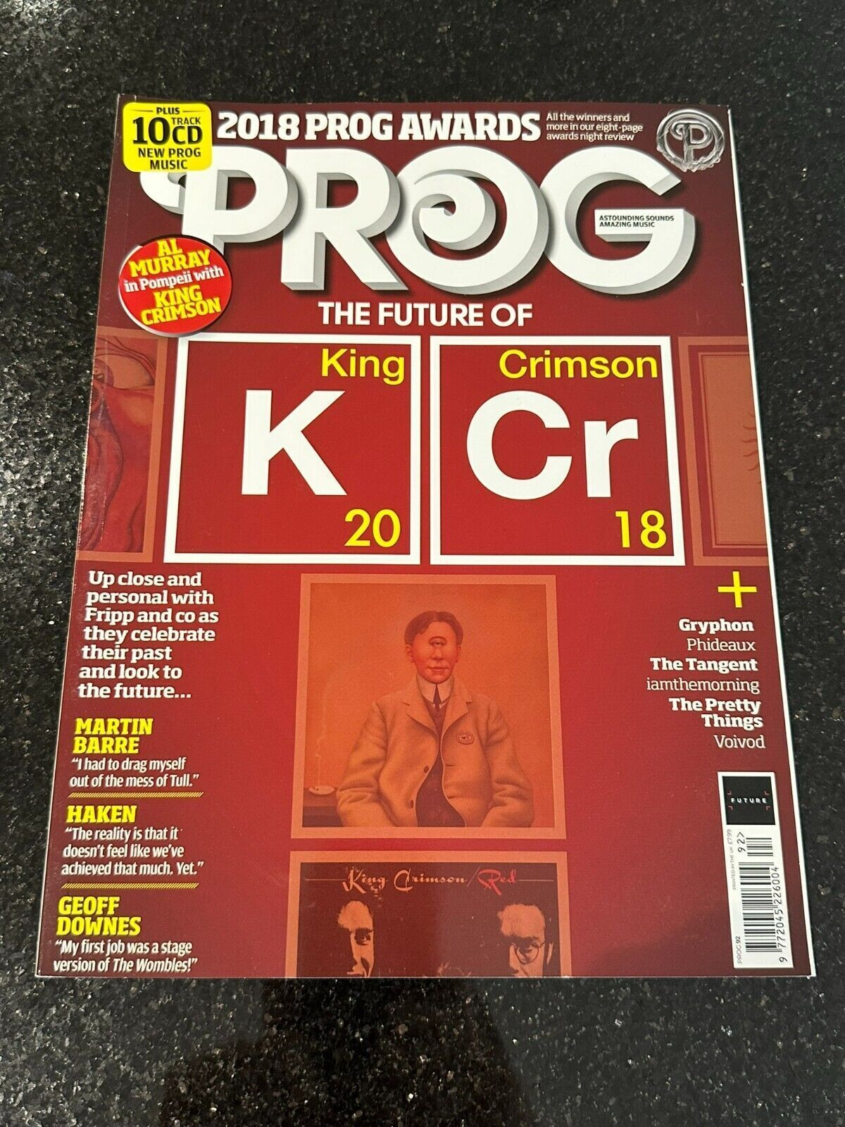 Classic Rock Presents Prog Rock Magazine - Issue 92 November 2018 No CD