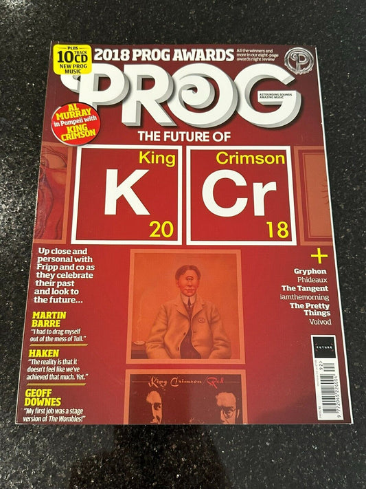 Classic Rock Presents Prog Rock Magazine - Issue 92 November 2018 No CD