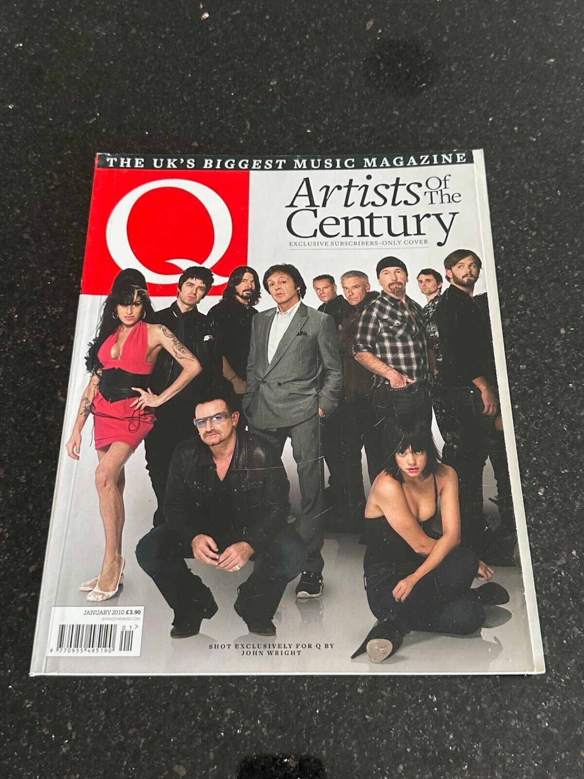 Q MAGAZINE  ISSUE# 282 - JANUARY 2010 ARTISTS OF THE CENTURY
