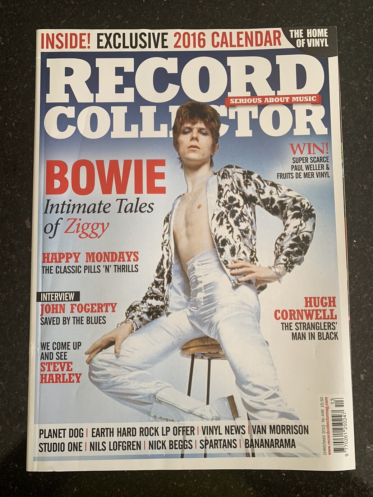 RECORD COLLECTOR MAGAZINE ~ Christmas  2015 - ISSUE: 448 - David Bowie