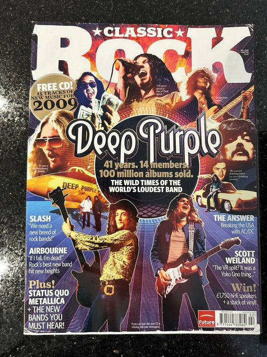 Classic Rock Magazine Issue 128 - February 2009 Deep Purple