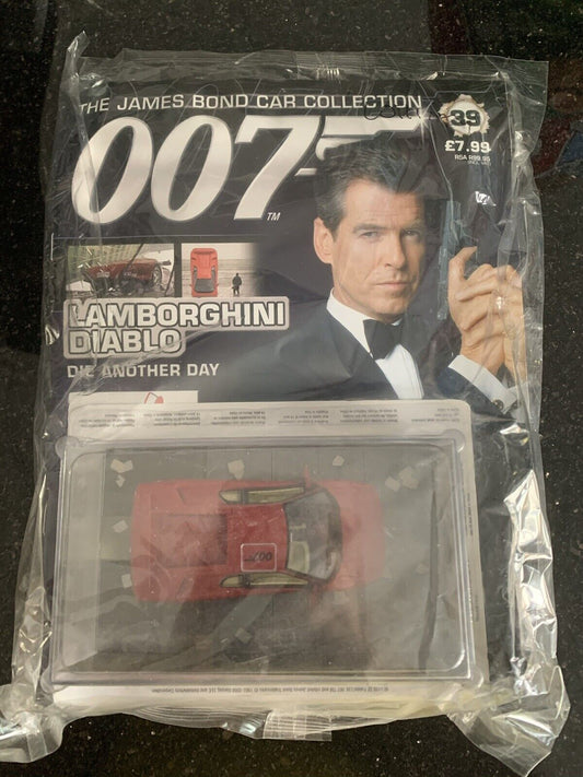 James Bond Car Collection 007 - Lamborghini Diablo  #39 Rare New