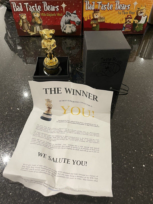 Bad Taste Bear Oscar Boxed Brand New Rare