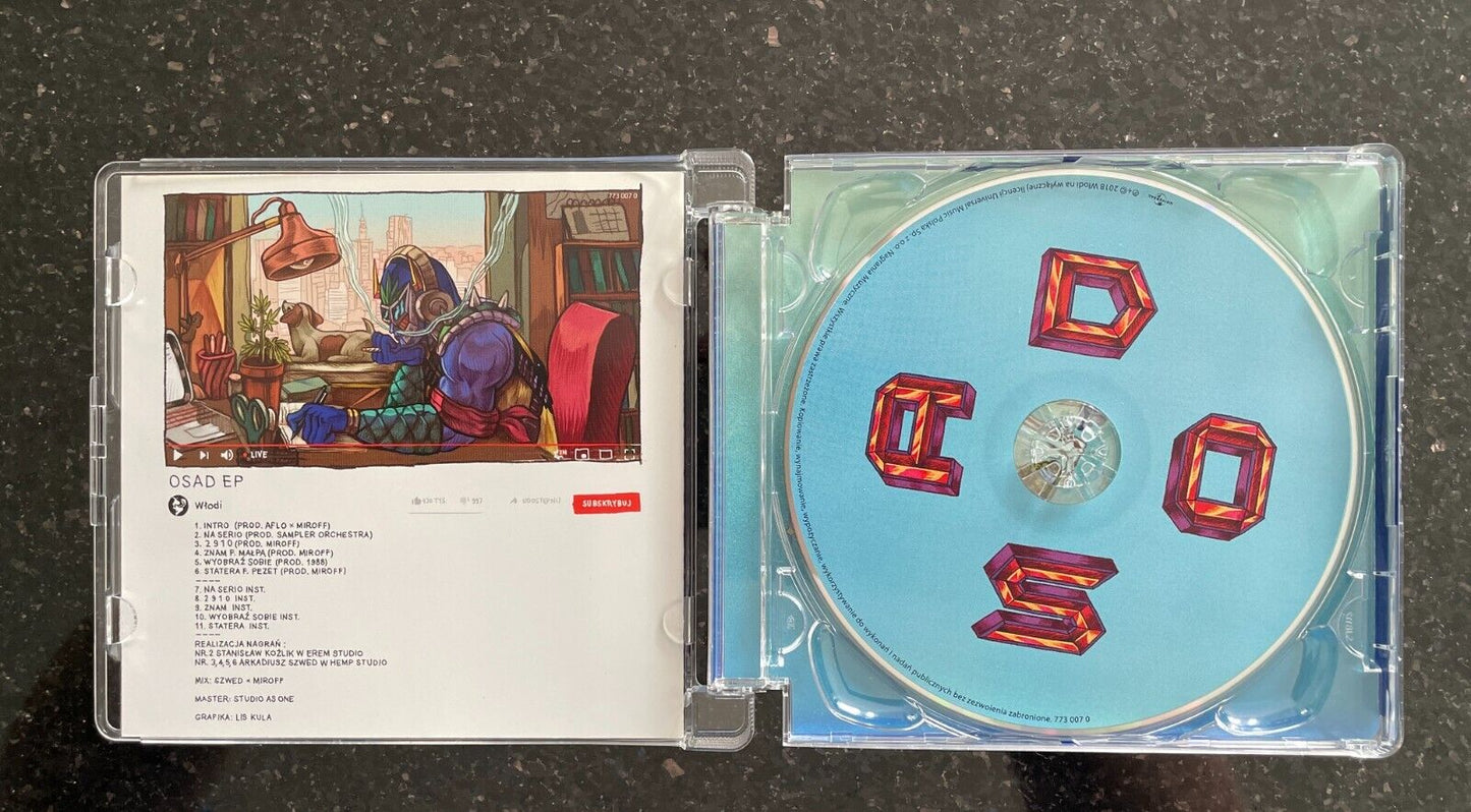 Wlodi-   Osad CD  NEW Polish Hip Hop Molesta Unikat Polski Hip Hop RARE