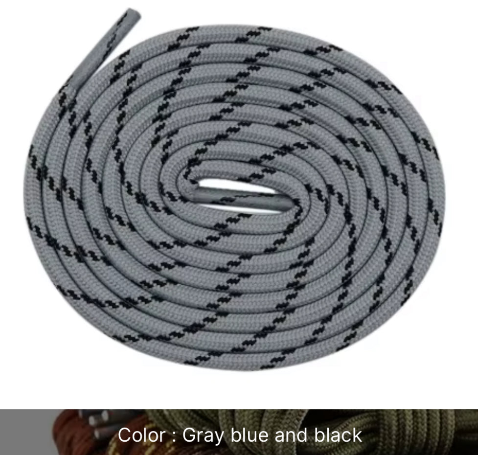 Shoe/Boot Laces round 4mm Strong for Hiking/Work/Casual