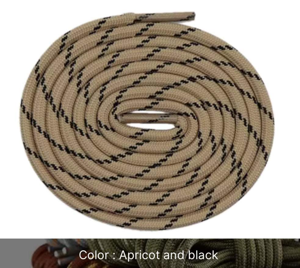 Shoe/Boot Laces round 4mm Strong for Hiking/Work/Casual
