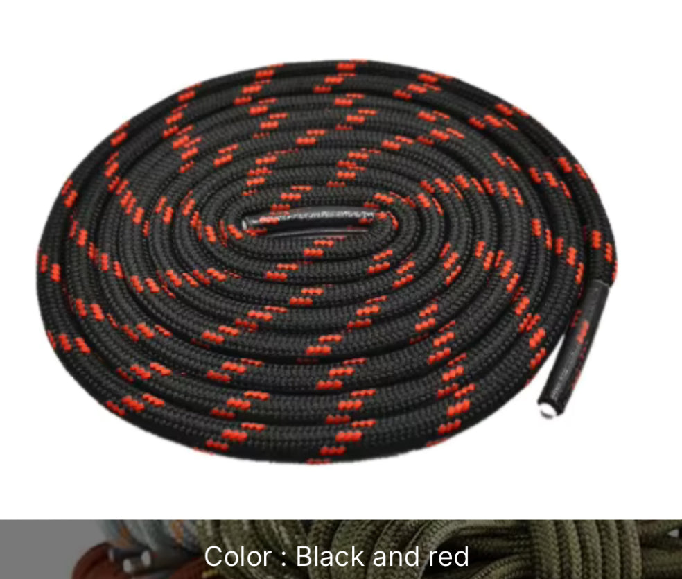 Shoe/Boot Laces round 4mm Strong for Hiking/Work/Casual