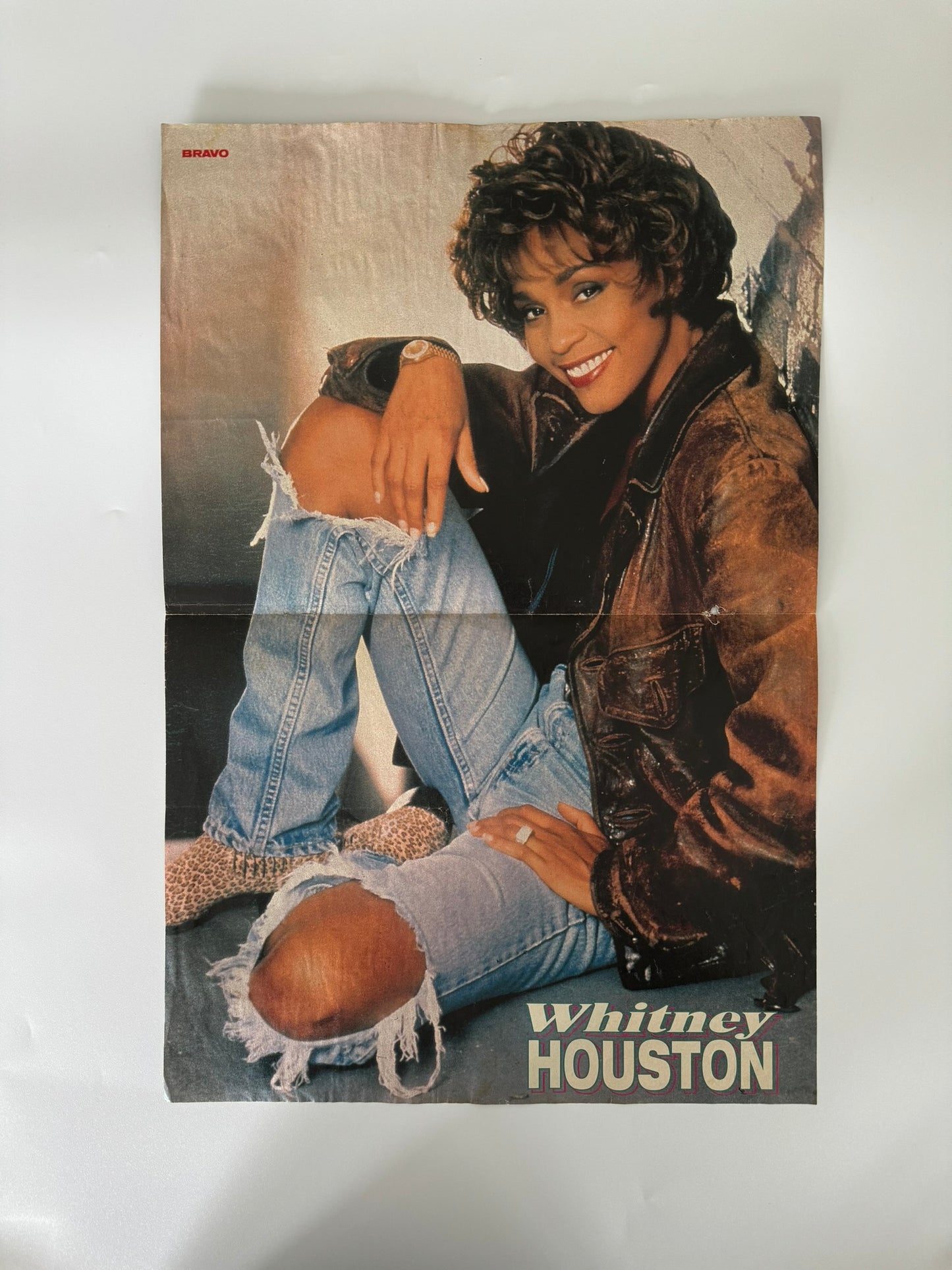 Whitney Houston Medium Sized Old School Poster - RARE